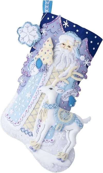 Bucilla Winter Wonderland Felt Stocking Applique Kit