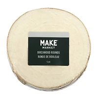 3.875" Birchwood Slices, 4ct. by Make Market®