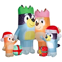 6ft. Airblown® Inflatable Christmas Bluey & Family Scene