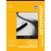 Pro Art® Smooth Newsprint Paper Pad, 18'' x 24''