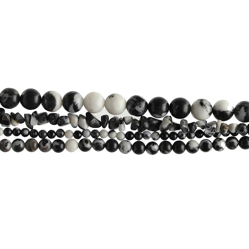 Zebra Stone Beads Value Pack by Bead Landing™