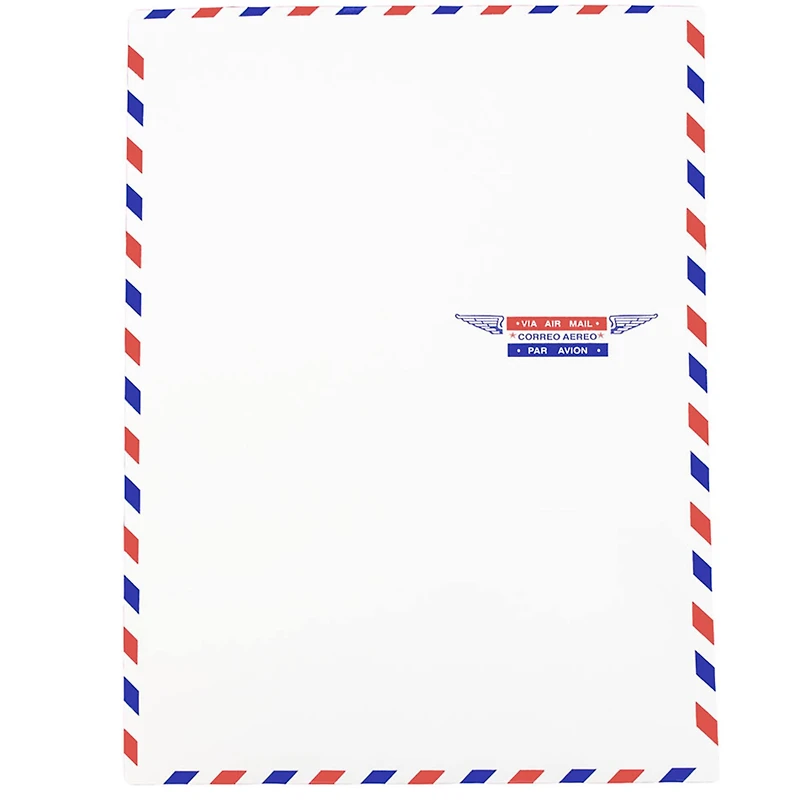 JAM Paper 9" x 12" White Airmail Envelopes