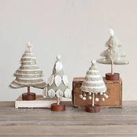 Hello Honey® Wool Felt Christmas Tree with Wood Base Set