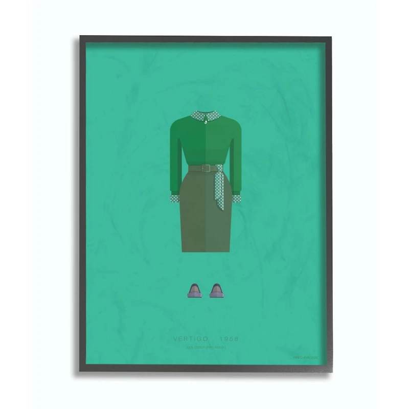 Stupell Industries Vertigo Fashion Design Black Framed Wall Art