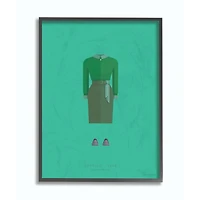 Stupell Industries Vertigo Fashion Design Black Framed Wall Art