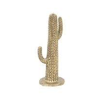 Gold Polystone Cactus Sculpture Set
