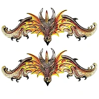 Design Toscano Kingsbridge Manor Dragon Pediments, 2ct.