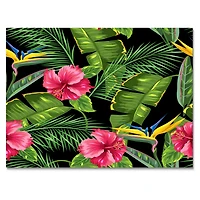 Designart - Seamless pattern with tropical leaves and flowers