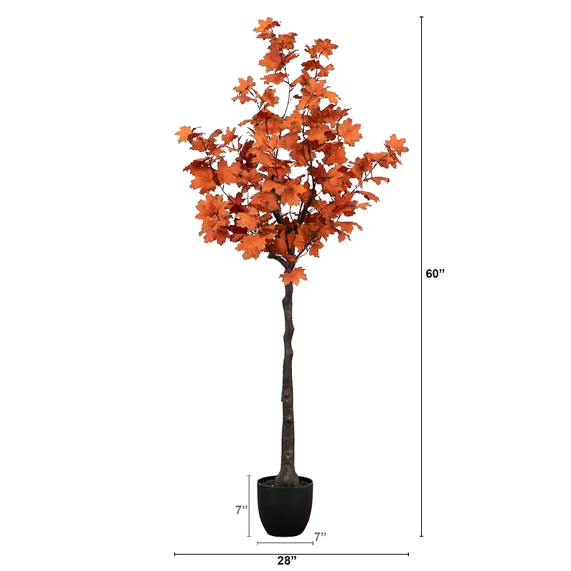 5ft. Autumn Rustic Maple Artificial Fall Tree