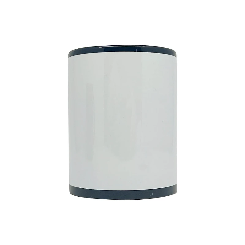 15oz. Black with White Patch Sublimation Mug by Make Market®
