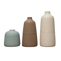Hello Honey® Matte Glass Stoneware Vase Set