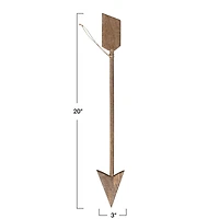 Hello Honey® 20" Carved Mango Wood Arrow Wall Décor