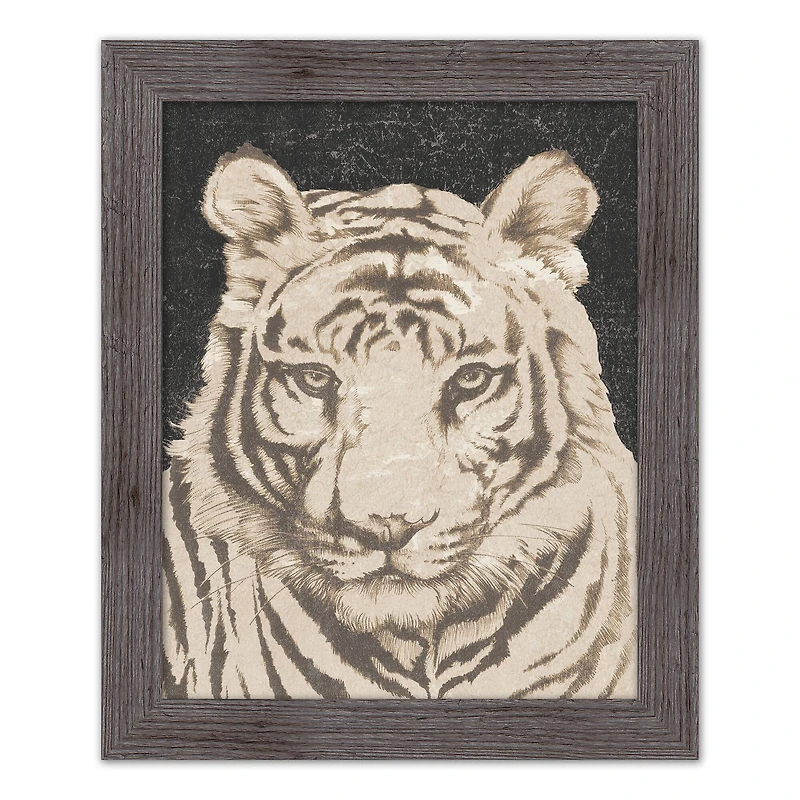 Tiger Face Western Framed Print