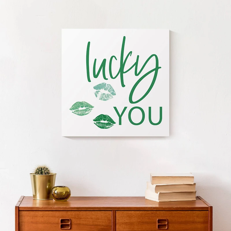 Lucky You 16" x 16" Canvas Wall Art