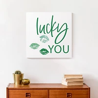 Lucky You 16" x 16" Canvas Wall Art