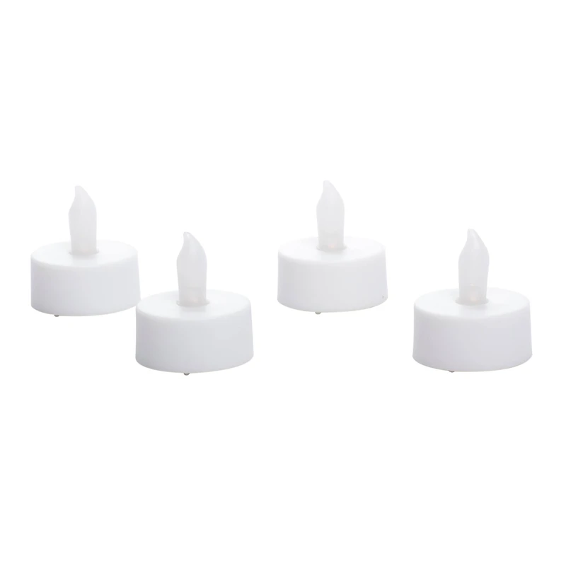 12 Packs: 4 ct. (48 total) White LED Twist Flame Tealight Candles by Ashland®