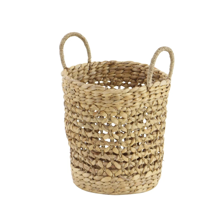 Brown Seagrass Natural Storage Basket Set