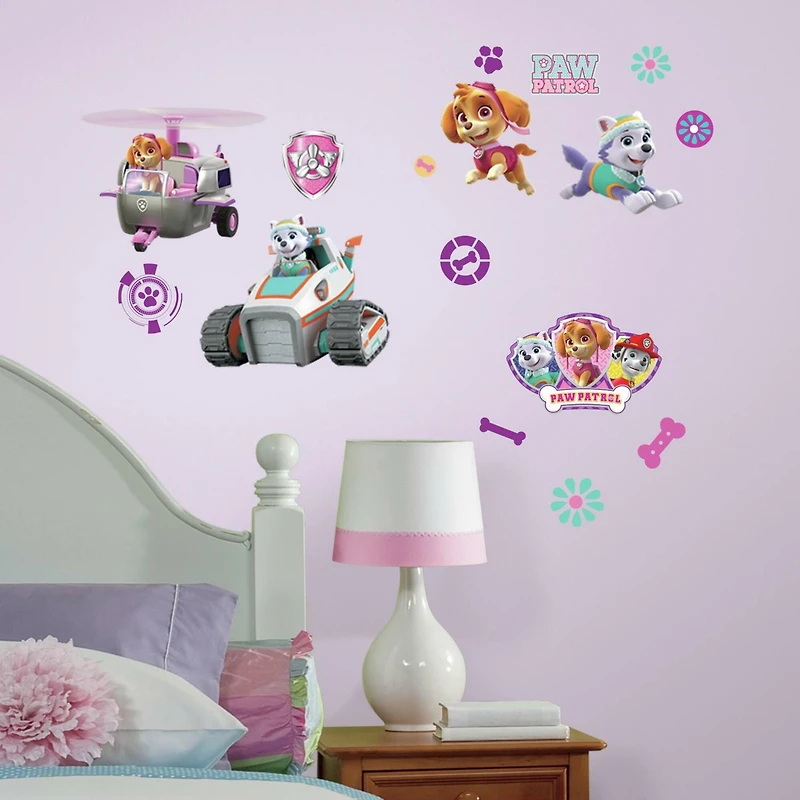 RoomMates Paw Patrol Girl Pups Peel & Stick Wall Decals