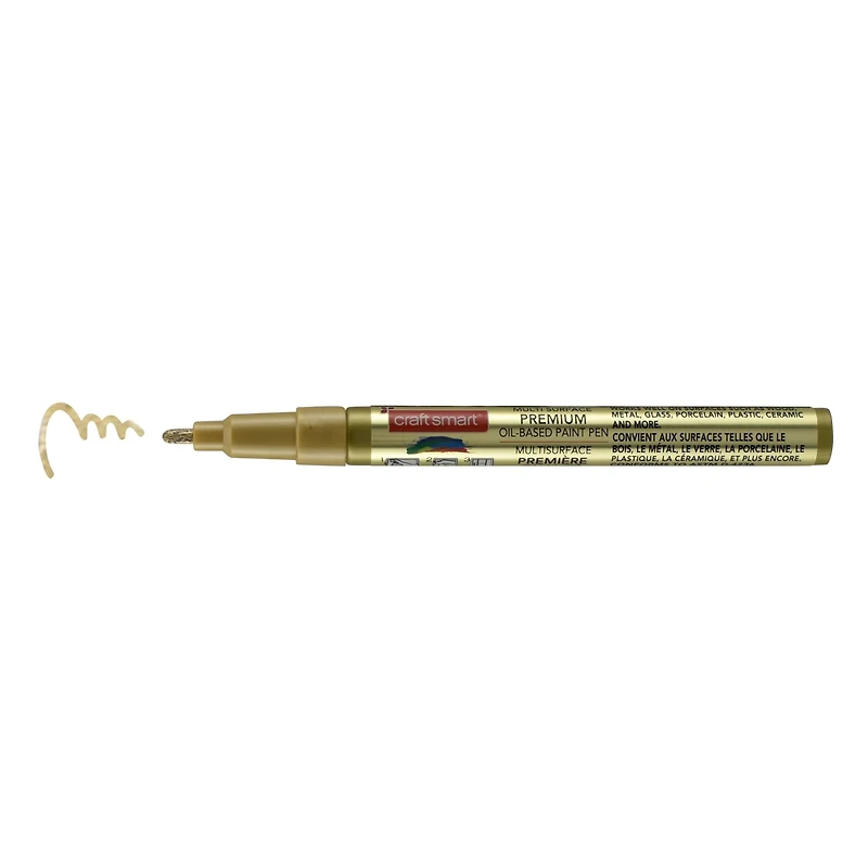 Metallic Fine Tip Multi-Surface Premium Oil-Based Paint Pen by Craft Smart