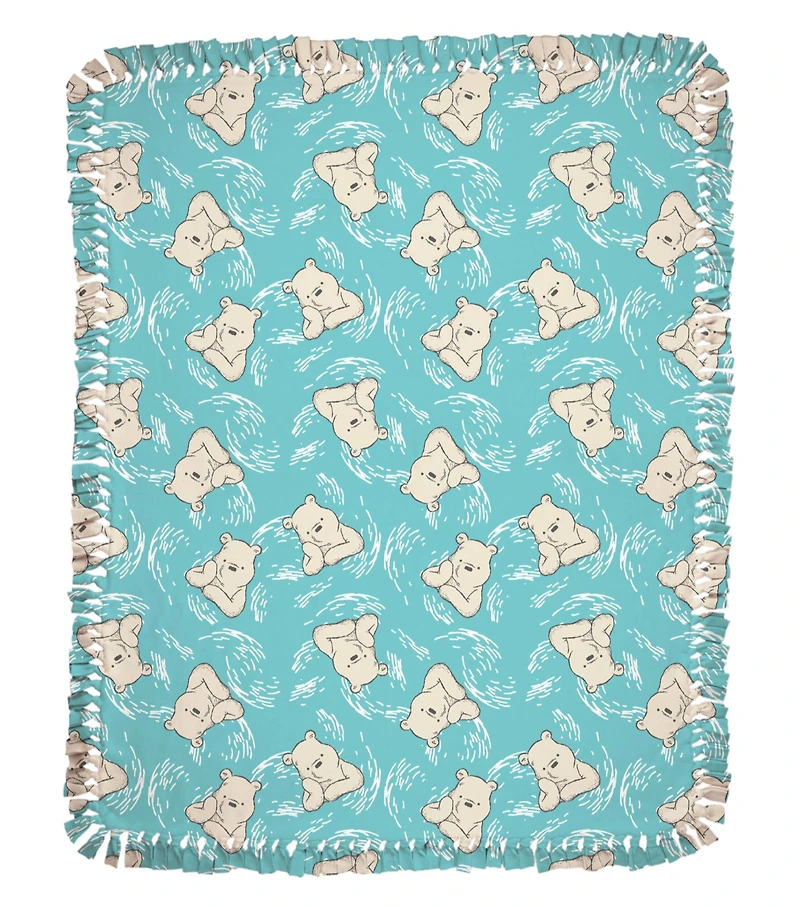 Winnie the Pooh 72" Searching for Sunshine No Sew Fleece Throw Kit