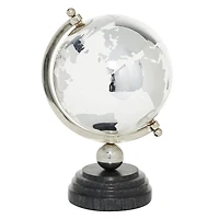 13" Silver Ceramic Glam Globe