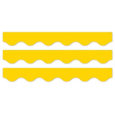Creative Teaching Press® Core Décor Yellow Wavy EZ Border, 48ft. Per Pack, 3 packs