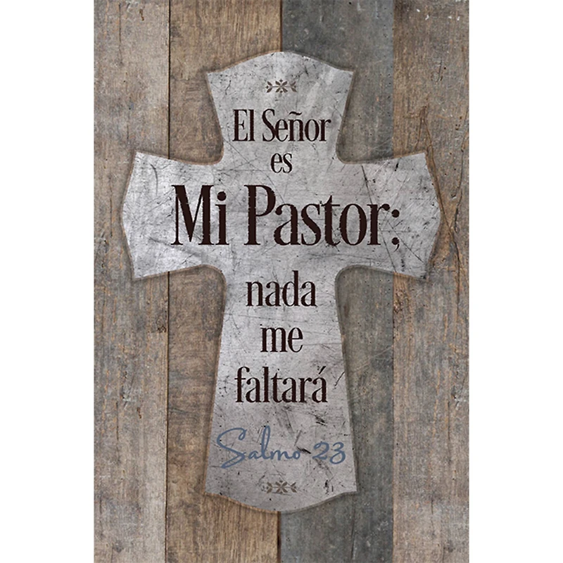 El Senor Es Mi Pastor Psalm 23: The Lord is my Shephard Plaque with Easel