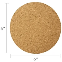 Hygloss® 6" Round Cork Coasters, 6ct.
