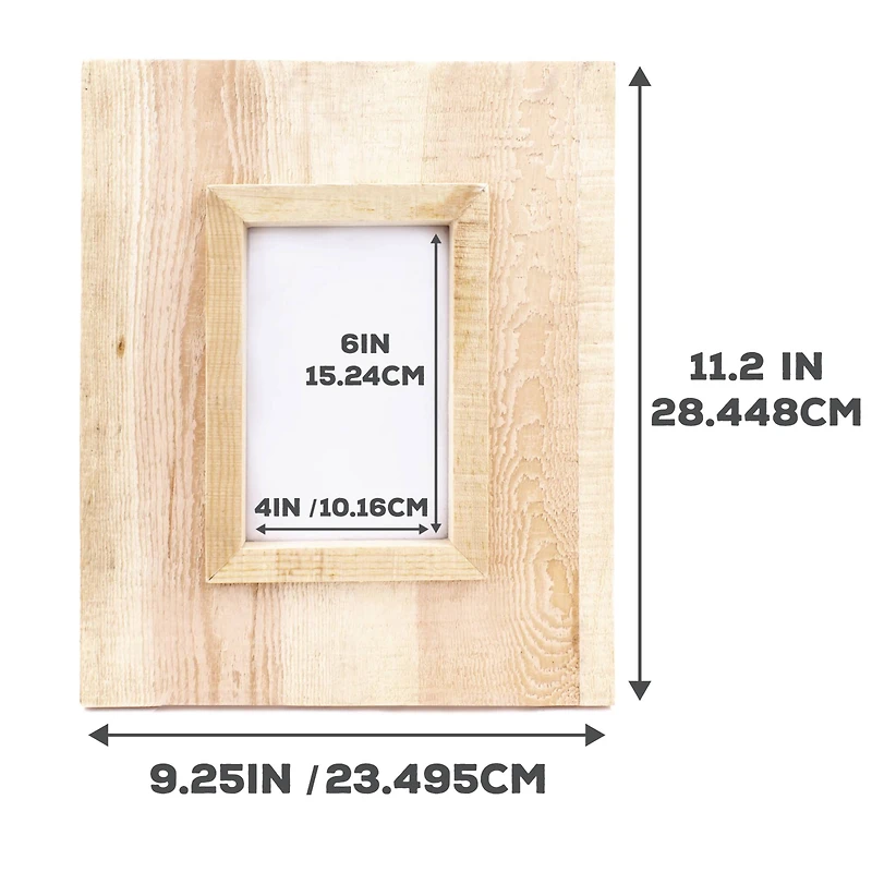 ArtSkills® Rustic Wood 4" x 6" Picture Frame Set