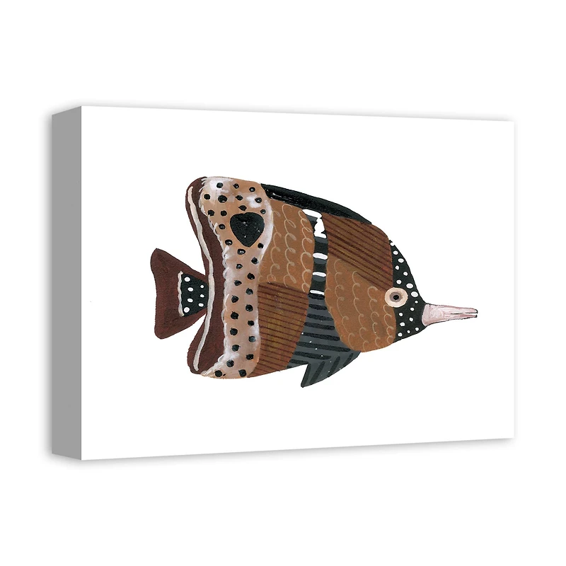 Neutral Fish With Pointy Nose 16" x 12" Canvas Wall Art