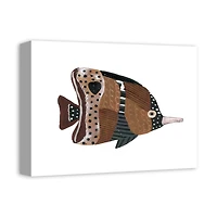 Neutral Fish With Pointy Nose 16" x 12" Canvas Wall Art