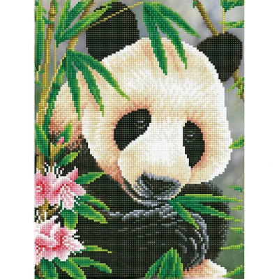 Diamond Dotz® Intermediate Panda Prince with Frame Diamond Painting Kit