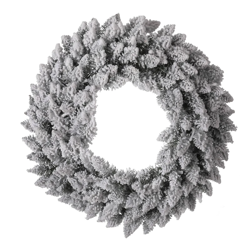 Glitzhome® 24" LED Snow Flocked Christmas Wreath
