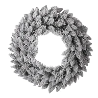 Glitzhome® 24" LED Snow Flocked Christmas Wreath