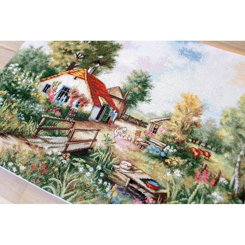 Luca-s Village Landscape Counted Cross Stitch Kit