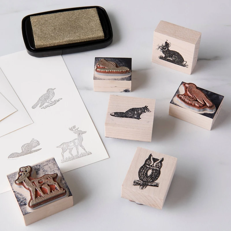 Woodland Animals Wood Stamp Set by Recollections™