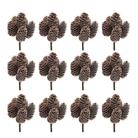 Brown Pinecone Stem Bundle, 12ct.
