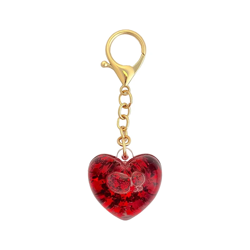 Blue Moon Studio™ Red Shaker Heart Bag Charm