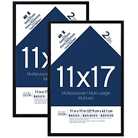 6 Packs: 2 ct. (12 total) Black Multipurpose 11" x 17" Frames, Basics by Studio Décor®