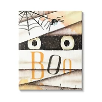 Stupell Industries Boo Creepy Eyes Peeking Canvas Wall Art