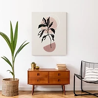 Abstract Boho BoBrownical 24" x 30" Canvas Wall Art