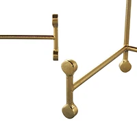 Gold Metal Fixed Easel with Ball Accent Set