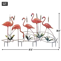Flamingo Garden Stake 47.5" x 47.5" x 28.5