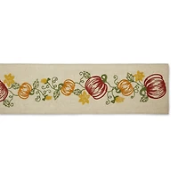 DII® 70" Pumpkin Vine Embroidered Table Runner