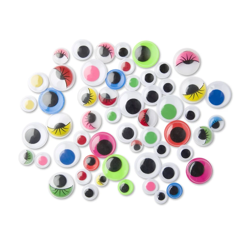 12 Packs: 500 ct. (6,000 total) Assorted Wiggle Eyes by Creatology™