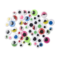 12 Packs: 500 ct. (6,000 total) Assorted Wiggle Eyes by Creatology™