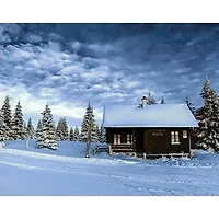 Wizardi Valley of Snow Diamond Painting Kit