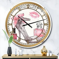 Designart 'Glam Chic Accents Iv Glam Wall Clock