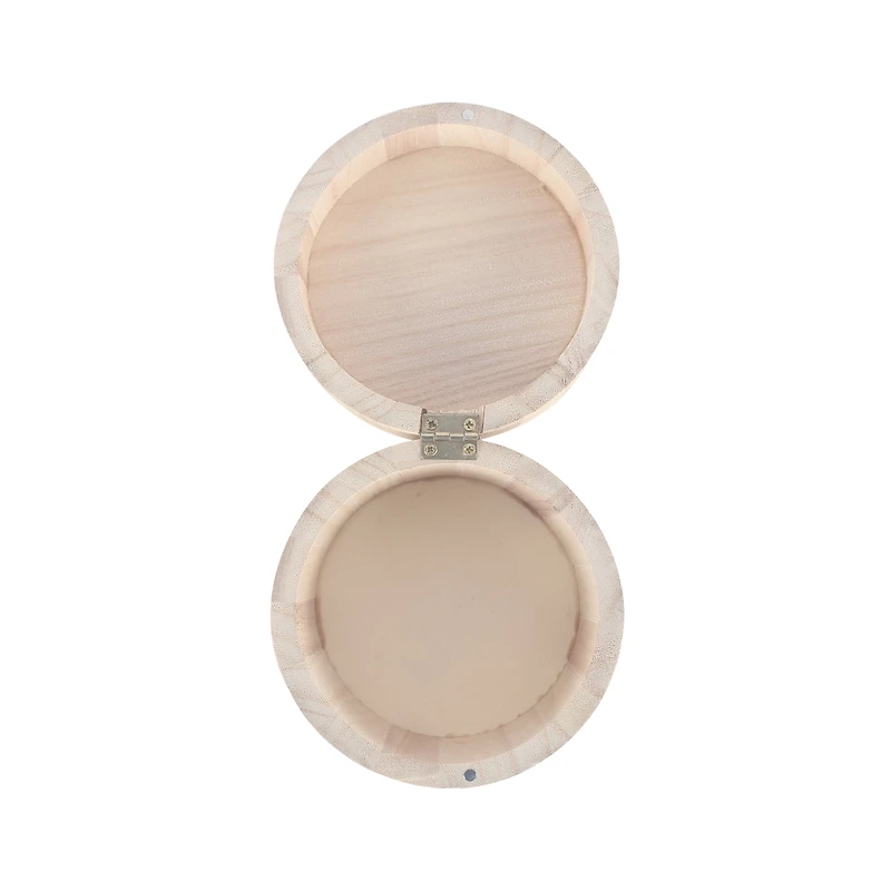 8 Pack: 4" Round Wood Box by Make Market®