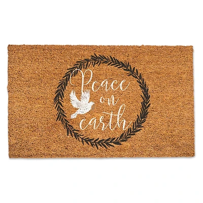 Peace on Earth Wreath 30" x 18" Door Mat